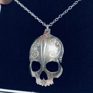 Silver Skull Spoon necklace